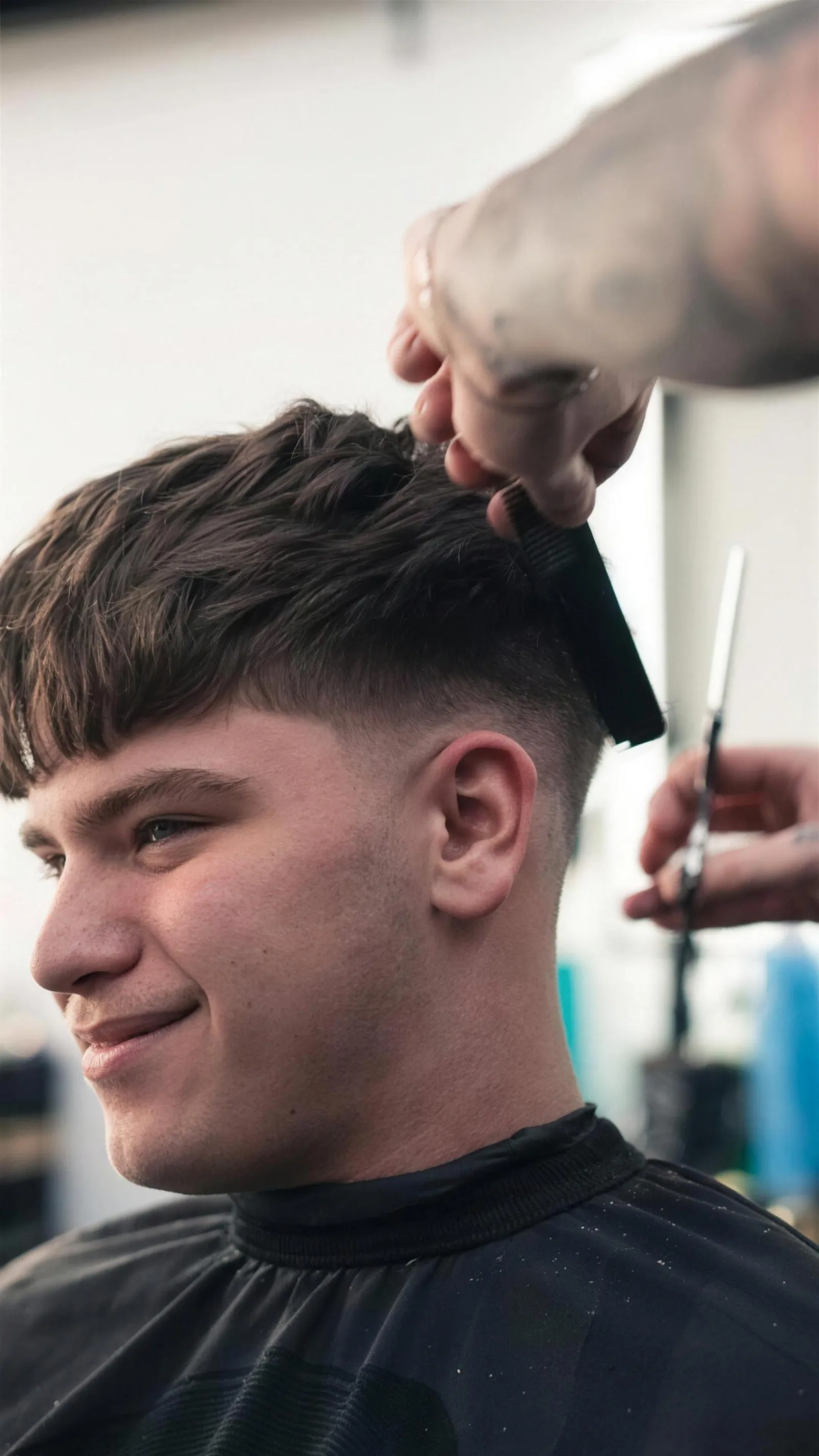 A fresh haircut at the shop